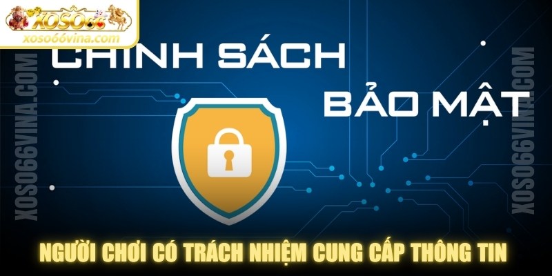 Người chơi có trách nhiệm cung cấp thông tin chính xác