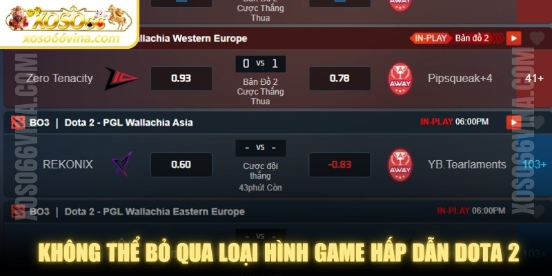 Tham gia Esports XOSO66 không thể bỏ qua loại hình game hấp dẫn Dota 2